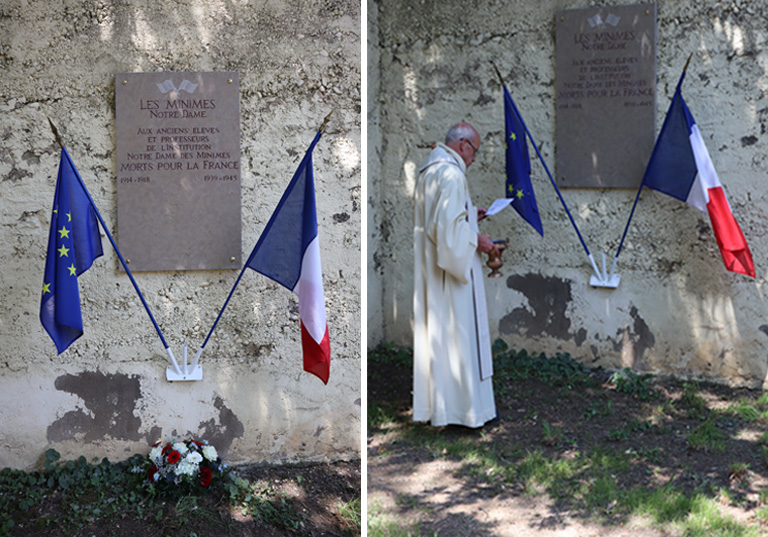 A Lyon, une stèle en hommage aux élèves et professeurs de l’institution Notre-Dame des Minimes morts pendant la Première Guerre mondiale