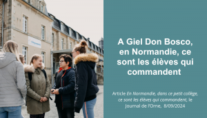 A Giel Don Bosco, en Normandie, ce sont les élèves qui commandent | Le journal de l’Orne