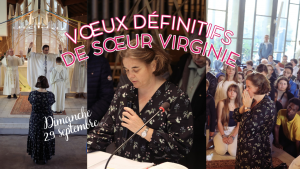 Engagement définitif de sœur Virginie de Chazal chez les salésiennes de Don Bosco : les temps forts en vidéo